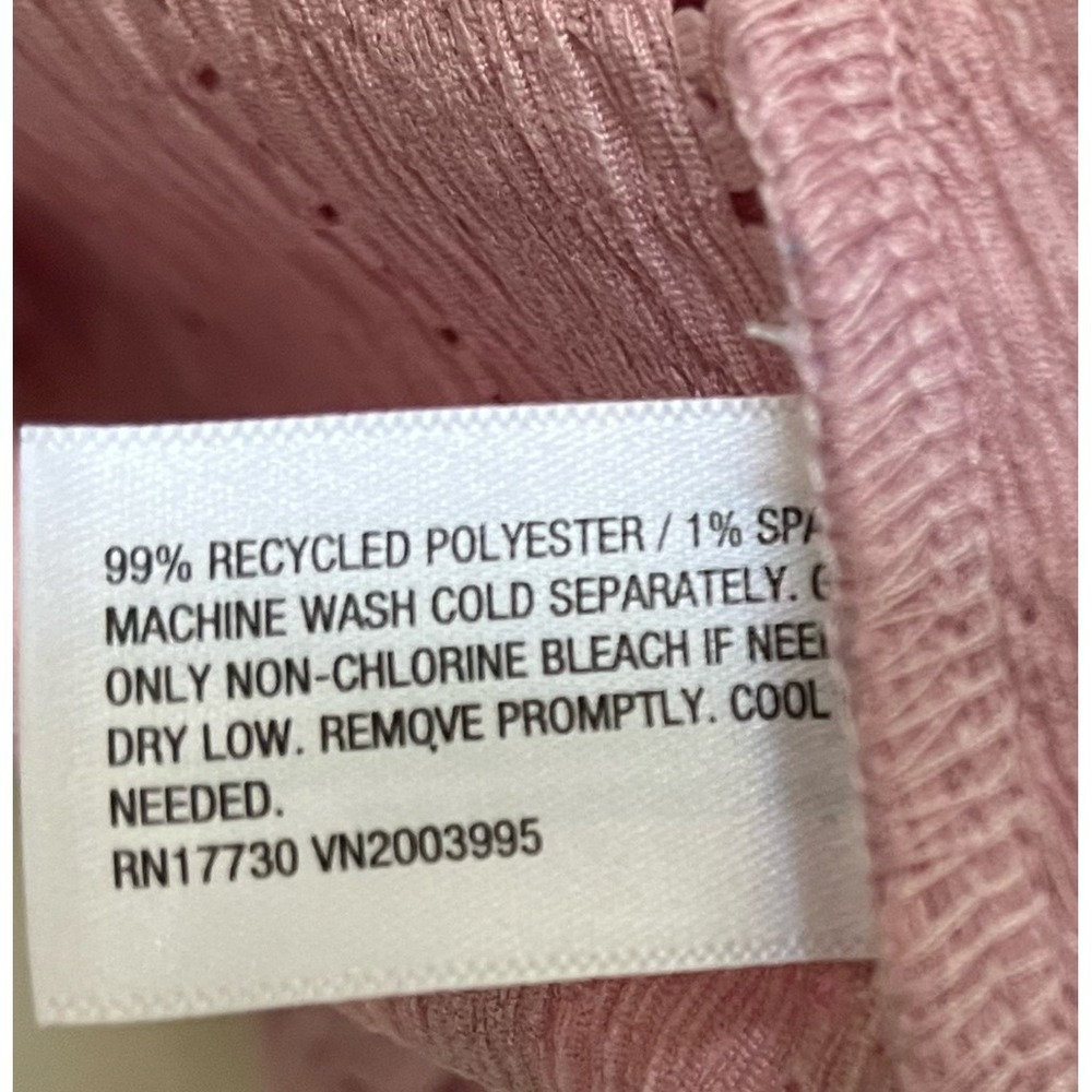 Wild Fable Sleeveless V Neck Knit Mini Dress Women Small Blush Pink Textured NWT - Picture 10 of 13